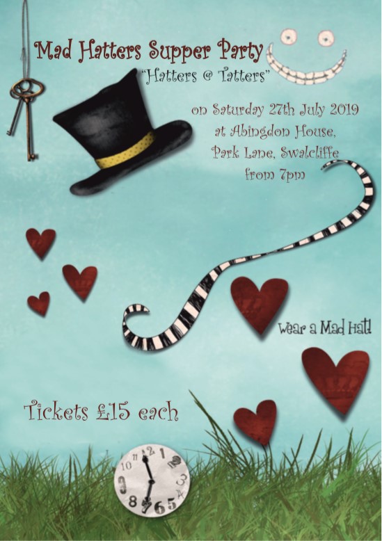Poster for Mad Hatters Supper Party
